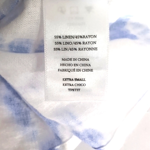 Rails Thea Tie-Hem Linen Blouse...Size XS - Picture 9 of 9